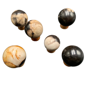 ลูกบอลไม้หินธรรมชาติขัดเงาคุณภาพพรีเมียม ขนาด 3-5 ซม. จากอินโดนีเซีย ขายส่ง - Product Image 4