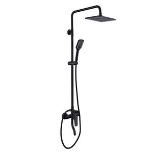 Ensemble de robinetterie de douche carrée de 10 pouces avec douchette à main 3 fonctions - Product Image 1