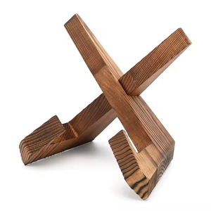 Support à assiettes en bois pliable, égouttoir à vaisselle repliable, support à assiettes en bois, porte-vaisselle - Product Image 3