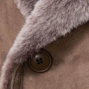 Abrigo de Invierno para Hombre, Estilo Urbano, Manga Larga, Color Sólido, Cuero Genuino, Cuello Camisero, Logotipo Personalizable, Impermeable y Resistente al Viento - Product Image 5