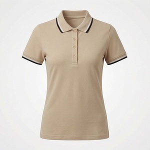 Camiseta Polo de Algodón para Mujer, Personalizable, de Alta Calidad, a la Moda, en Venta - Product Image 1