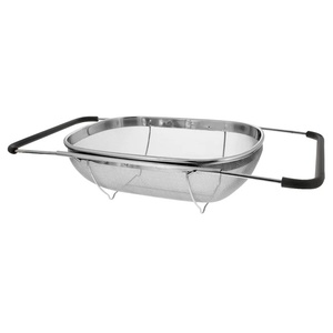 Colador de Acero Inoxidable Pulido de Tendencia en la Industria, Diseño de Malla Fina, Apto para Lavavajillas, Añade un Toque Profesional con Calidad de Restaurante - Product Image 4