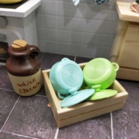 1:12 jouet de meubles de four français rond miniature pour décorations de maison de poupée pour le jeu des enfants et le plaisir imaginatif