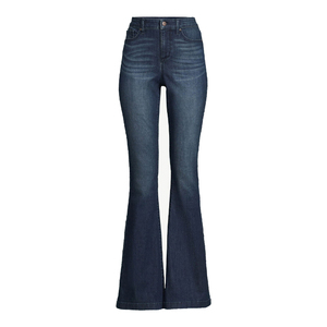 Wholesale Custom Women's Style Low <b>Waist</b> <b>Jeans</b> Washed Denim Wide Leg Loose Fit Style Baggy Pants for Women - Product Image 1