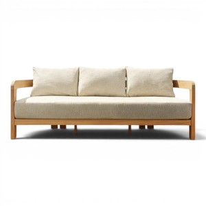 Modernos Conjuntos de Sofás de Jardín Impermeables para Exteriores, Asientos de Restaurante, Muebles de Patio de Madera de Teca Sostenible para Almacenes y Hoteles - Product Image 3