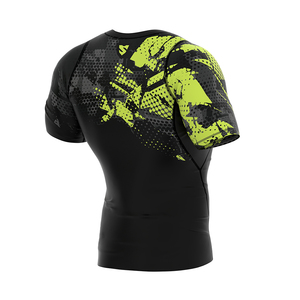 Maillot de bain Rash Guard à manches courtes pour homme, extensible, séchage rapide, pour le fitness - Product Image 5