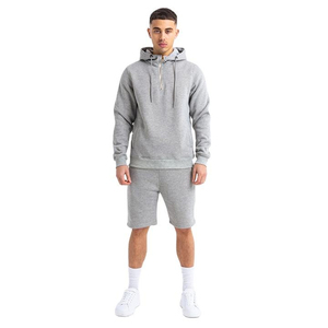 Conjunto Deportivo Casual de Verano para Hombre, Corte Ajustado, Felpa Francesa, con Logotipo Impreso, Sudadera con Capucha y Pantalones Cortos, Talla Grande, 2026 - Product Image 6