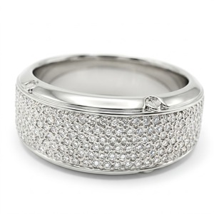 Bague de mariage pour homme en or blanc 18 carats avec diamant rond de laboratoire de 1,25 carat, certifiée IGI, micro-pavée - Product Image 1