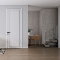 Vente directe d'usine, porte en bois massif moderne, meilleur prix, résistante à l'eau, ignifuge, appartement, chambre, salon, bureau