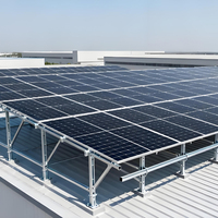 Sistema de Montaje Solar para Techos Metálicos Corrugados, Rieles Cortos para Estructura de Techo, Rieles de Montaje de Fácil Instalación, Soporte de Aluminio para Paneles Fotovoltaicos