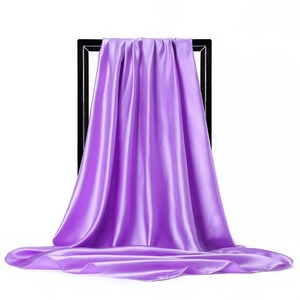 Écharpes et châles en soie pour femmes, vente en gros, foulards hijab de luxe en satin de soie, mode, pour la tête et le cou, carrés, longs, imprimés, unis, légers - Product Image 6
