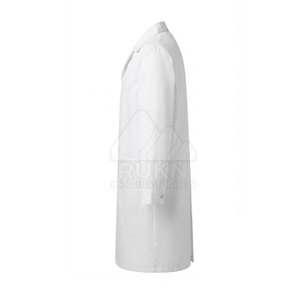 เสื้อกาวน์แพทย์แขนยาวสีขาวถักนิตติ้ง ผ้าฝ้าย 100% น้ำหนักเบา สำหรับแพทย์ พยาบาล และคลินิก รุ่นใหม่ล่าสุด - Product Image 3