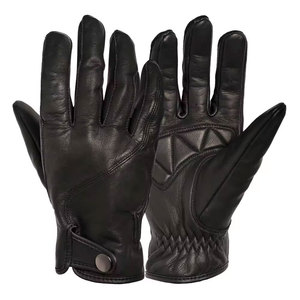 Guantes de Motocicleta de Cuero Genuino, Antideslizantes, Hechos a Medida, con Protección Completa para los Dedos, Estilo Clásico, para Carreras - Product Image 6