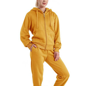 Ensemble de survêtement décontracté pour femme, sweat à capuche zippé et pantalon de jogging, deux pièces - Product Image 6