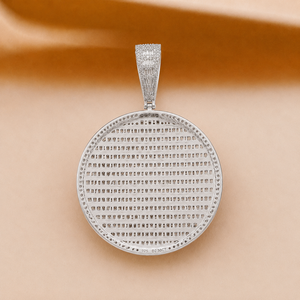 Baguette Cut Diamond Iced Charm Pendant Sterling <b>Silver</b> Moissanite Hip Hop <b>Necklace</b> for Men's Party Gift - Product Image 6