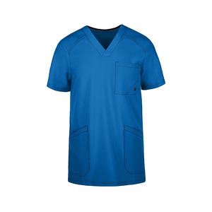 Uniforme Médico de Manga Corta para Hombre, Tela de Sarga de Poliéster/Algodón, Color y Logotipo Personalizados, Servicio OEM, Uso Hospitalario, Venta al Por Mayor - Product Image 3