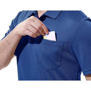 Chemises personnalisées imprimées pour hommes, manches courtes, séchage rapide, pour le golf et les sports de plein air, avec poche, légères, respirantes et anti-humidité - Product Image 5