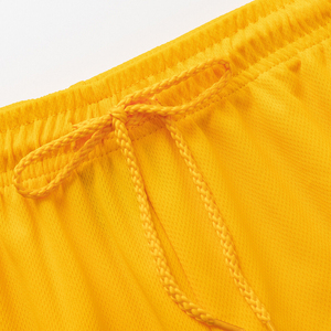 Shorts de basketball pour hommes avec logo personnalisé, en maille respirante, séchage rapide, cordon de serrage, pour la gym, l'entraînement, la course à pied, 100% polyester - Product Image 3