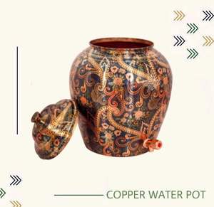 Fontaine à eau en cuivre design, alliant un aspect élégant avec un stockage d'eau pratique pour les intérieurs haut de gamme - Product Image 6