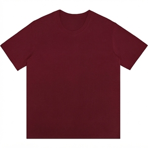 A2808 Men's Short-Sleeved Round Neck <b>T</b>-<b>Shirt</b> Youth Style Printed <b>Polyester</b>/Cotton Woven Fabric 200 Grams Weight - Product Image 5