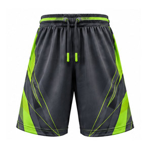 Shorts de basketball pour hommes les plus vendus, respirants, en tissu 100 % polyester, avec cordon de serrage, coupe classique, écologiques et légers - Product Image 1