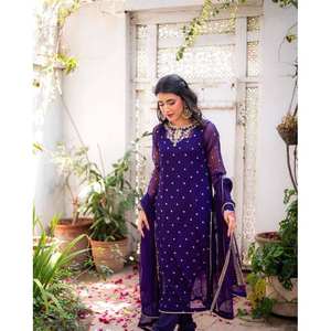 Ensemble haut et bas pour femme avec Dupatta pour fête - Product Image 6