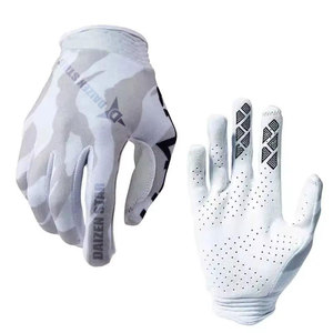 Gants de course DAIZEN STAR à doigts entiers, imprimé sublimation rayé violet, antidérapants, fermeture auto-agrippante en PU, pour motocross et conduite en extérieur - Product Image 5