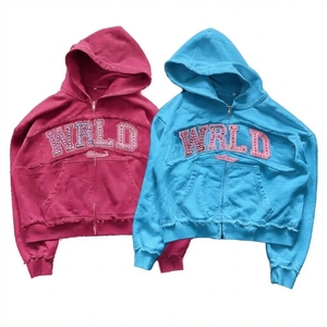 Sweat-shirts d'hiver pour hommes et femmes, grande taille, tendance, de haute qualité, 100% coton tricoté, imprimé personnalisé, poche surdimensionnée, embossé - Product Image 1