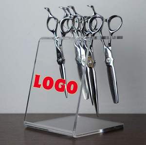 Soporte Transparente de Plástico Acrílico Duradero de Alta Calidad para Tijeras, con Seis Orificios, para Herramientas de Peluquería, Uso en Salón de Belleza - Product Image 2