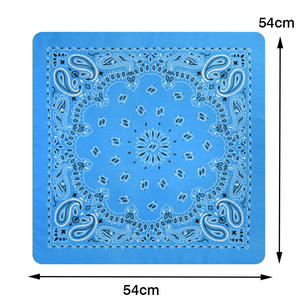 Bandana carré en toile 100 % coton respirant, motif uni, 22 pouces, personnalisable avec impression sur mesure, vente en gros - Product Image 5