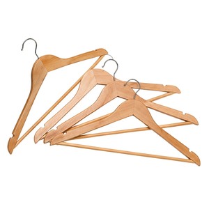 Wholesale <b>Solid</b> <b>Wood</b> Coat Hanger Luxury Wide Shoulder Suit Hanger For Clothing Store And Hotel <b>Wardrobe</b> With Custom Logo - Product Image 6
