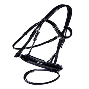 Brida de Cuero para Montar a Caballo, Ajustable, Acolchada, con Costuras Reforzadas, Ajuste Cómodo y Control Seguro - Product Image 1