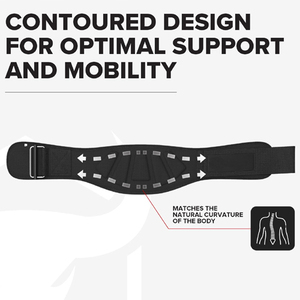 Cinturón de Soporte Lumbar de Malla Negra con Cierre Ajustable y Paneles Acolchados de KALEEM QUALITY WEAR Fitness Safety - Product Image 4