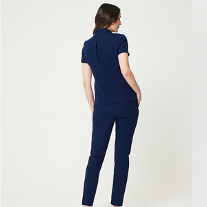 Combinaisons d'infirmières personnalisées pour femmes grandes tailles, extensibles, en tissu respirant, pour usage hospitalier, logo personnalisé - Product Image 3