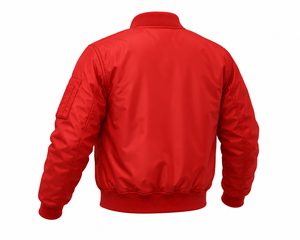 Chaqueta Bomber Roja de Invierno Personalizada al por Mayor para Hombre, Ligera, Informal, con Logotipo Bordado Personalizado, Fabricación OEM/ODM - Product Image 3