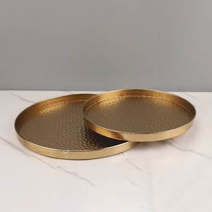 Bandeja Redonda de Latón para Servir, Vajilla Elegante y Tradicional para Comedor, Cocina, Restaurante, Hotel, Bodas y Fiestas - Product Image 5
