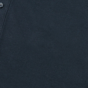 Polo de Manga Larga Azul Marino para Hombre, Color Sólido, Algodón Piqué, Ropa Casual de Primavera, Cuello con Botones - Product Image 5