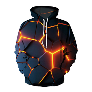 Sweat-shirts à capuche personnalisés avec logo, imprimés, en polyester/coton tricoté uni, coupe-vent, imperméables, respirants pour hommes - Product Image 5