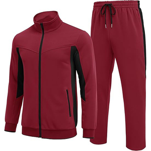 Veste avec poignets et ourlet élastiques empêchant le vent d'entrer dans les pantalons, pantalon à poches profondes, ensemble coupe-vent. - Product Image 1