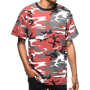 Camiseta de Camuflaje con Estampado Digital Real Tree para Hombre, 100% Algodón Tejido, 240g, Estilo Casual, Personalizada, Streetwear, por Fabricante de Ropa - Product Image 1
