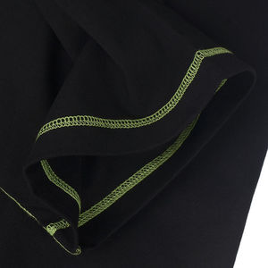 Camiseta de Algodón Extra Grande para Hombre con Logotipo Personalizado, Manga Corta, Cuello Redondo, Ribete en Contraste, Estampado Informal en la Parte Delantera - Product Image 6