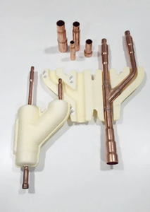 VRF Refnet Joint Copper Branch Pipe Connector for Air Conditioner Refrigeration HVAC Installation Fitting <b>Kit</b> Parts - Product Image 2