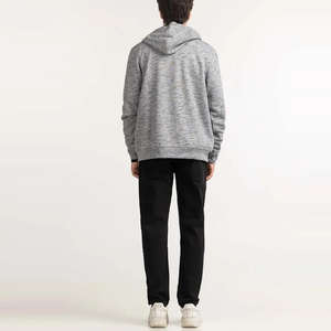 Sudadera con capucha ligera para hombre, con cremallera, lavada, con servicios OEM, logotipo personalizado, transpirable, con efecto acid wash, más vendida. - Product Image 5