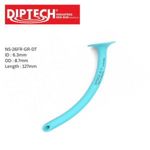 ท่อช่วยหายใจชนิดใช้แล้วทิ้งแบบนุ่ม คุณภาพดี ยี่ห้อ Robertazzi Design รุ่น Nasopharyngeal Airways Latex Free NS-26FR-GR-DT สำหรับกรณีฉุกเฉิน - Product Image 1