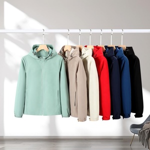 Customized Printed <b>Canvas</b> Winter Windproof Lightweight Eco-Friendly Waterproof Windbreaker <b>Jacket</b> Stand Zipper Double-Layer - Product Image 5