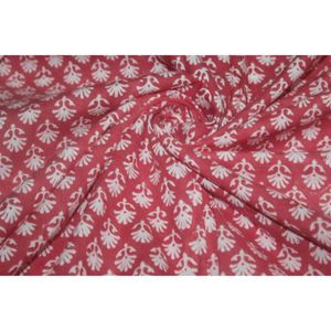 Antique Jaipuri Hand Block Printed Fabric Suppliers 100% Cotton Fabric Soft Natural Hand Printed Fabric by the Yard - Product Image 6