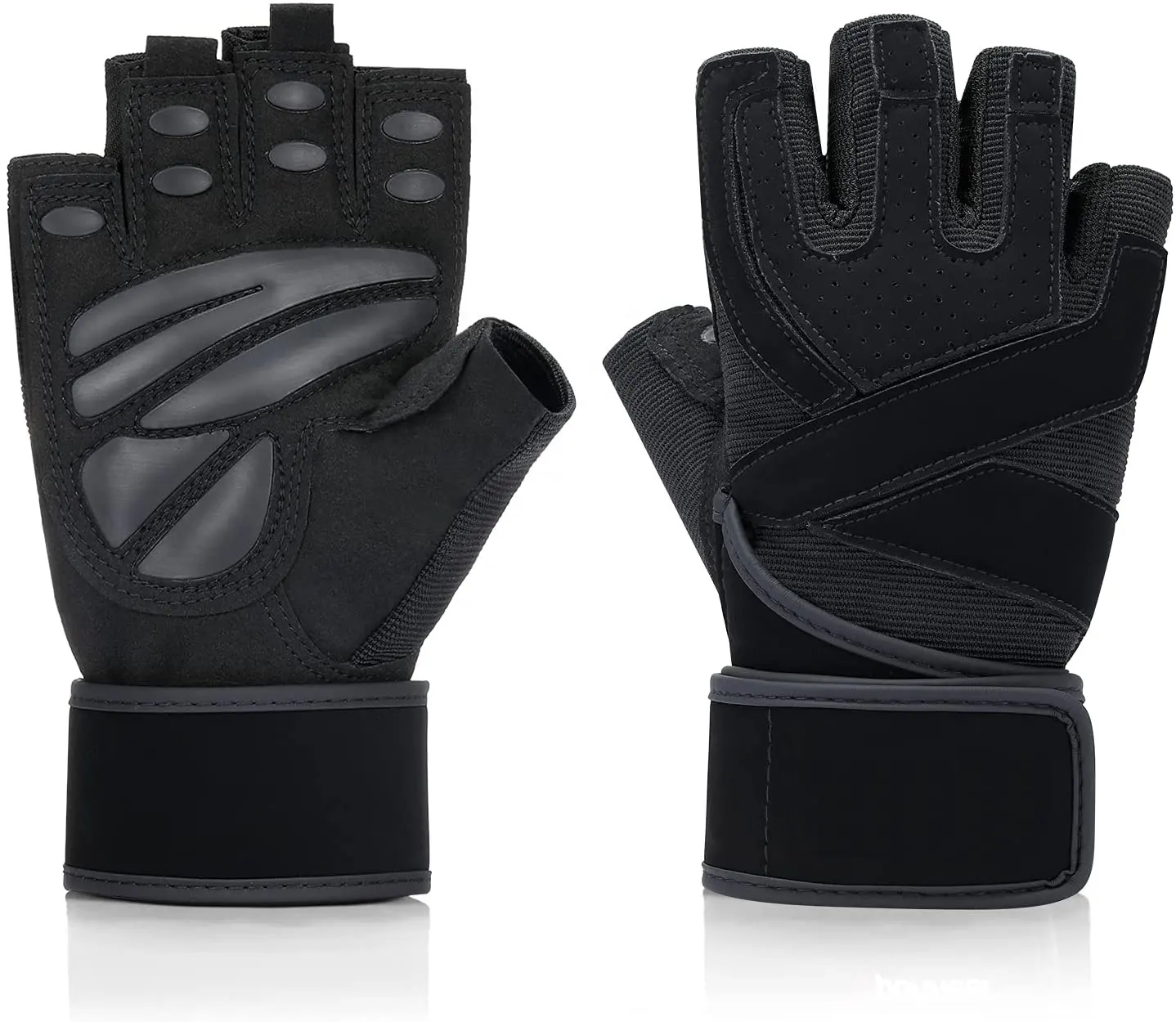 Cử tạ OEM chất lượng cao trọng lượng nâng găng tay được làm bằng da chính hãng và Amara với biểu tượng tùy chỉnh và thiết kế