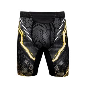 Ropa de Artes Marciales Totalmente Personalizada, Secado Rápido, Diseño Monocromático con Gráficos de Demonio, Shorts de MMA, Servicio OEM, Diseña Tus Propios Shorts de MMA - Product Image 5