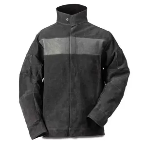 Chaqueta de Soldadura de Cuero de Alta Calidad, Ecológica, Resistente al Fuego, Chaqueta de Soldadura de Piel de Vacuno - Product Image 4
