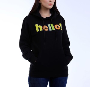 Sweat-shirt à capuche en molleton de coton pour femme, style streetwear décontracté, coupe ample, chaud pour l'hiver - Product Image 1